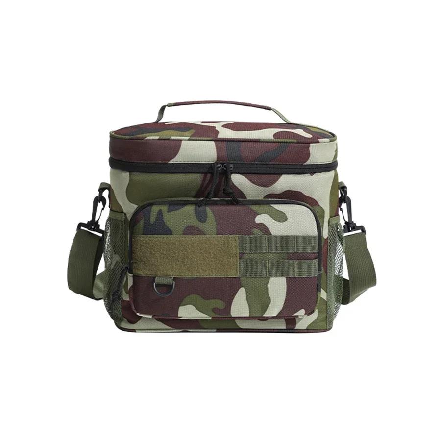 Tactical Thermal Cooler Bag Outdoor Insulated Lunch Box Work Leakproof Insulated Durable Lunch Bag for Men Meal Camping Picnic
