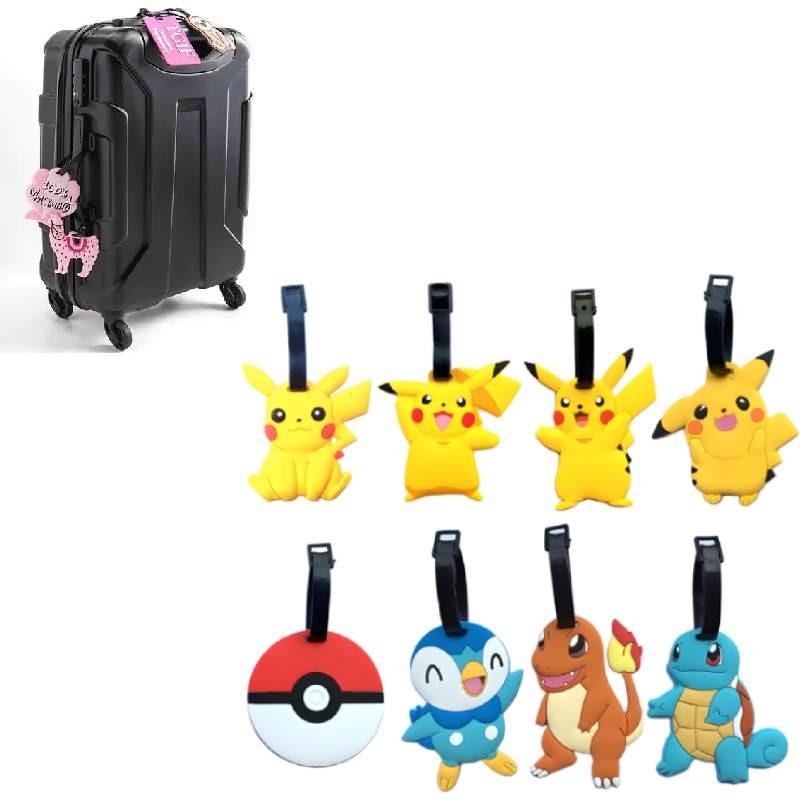 Pokemon Pikachu Charmander Squirtle Travel Luggage Tag Gengar Charmander Squirtle Silicone Travel Id Tag For Cruises