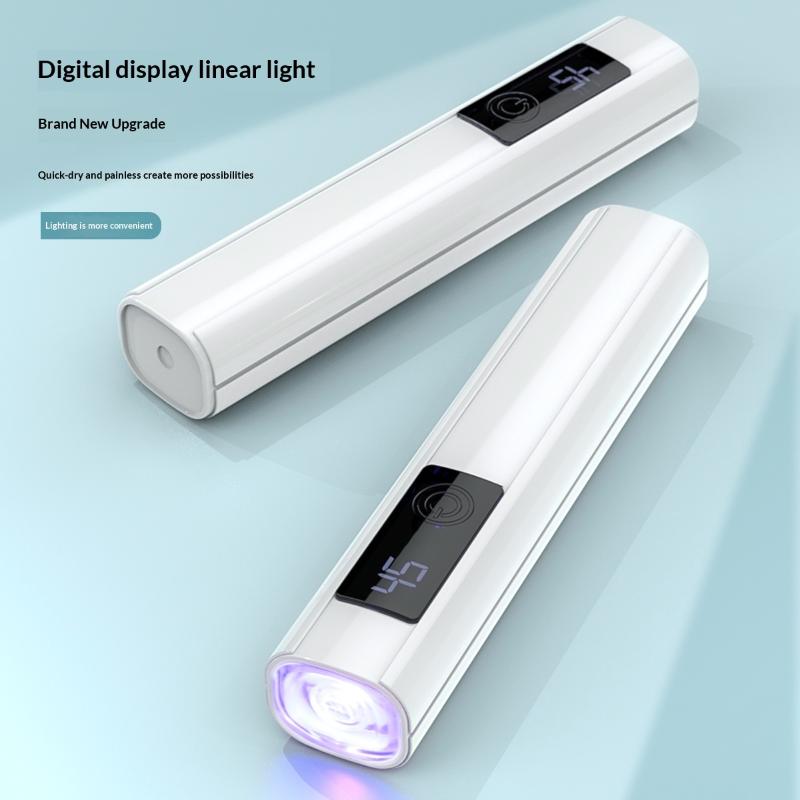 

1Pcs Mini On-Screen Display Handheld Nail Art Uv Lamp For Gel Nails, Mini Nail Light, Portable Led Nail Lamp белый