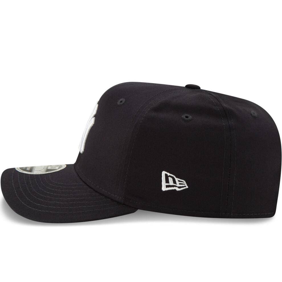 (SM, Navy) New Era New York Yankees 9FIFTY Stretch Snap Adjustable Baseball Cap Hat - Navy
