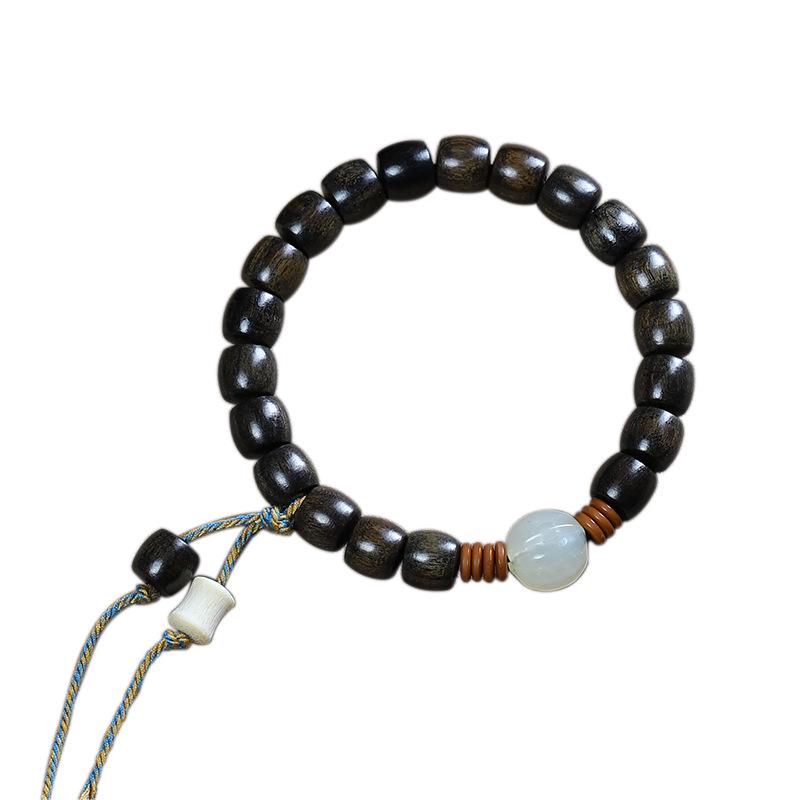 Chen Gui Bao Agarwood Buddhist Bead Bracelet - Single/Double Wrap Design for Men and Women