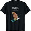 Vail Colorado - Funny Ski Grizzly Bear T-Shirt