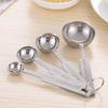 201 Stainless Steel Measuring Spoon Kitchen Baking Measuring Tool Milk Powder Salt Measuring Spoon Set Measuring Four Piece Set