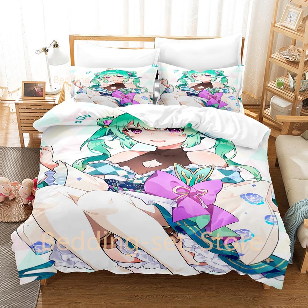 2024 Finana Ryugu Bedding Set Single Twin Full Queen King Size Bed Set Adult Kid Bedroom Duvetcover Sets 3D Anime Bed Sheet Set