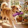 Dog Chew Stick Toy Squeaky Dog Teething Toy Textured Teeth Cleaning Dog Stick Toy for Aggressive Chewers