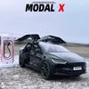 1:24 Tesla Model X  Tesla Model 3 Alloy Die Cast Toy Car Model Sound and Light Children's Toy Collectibles Birthday gift