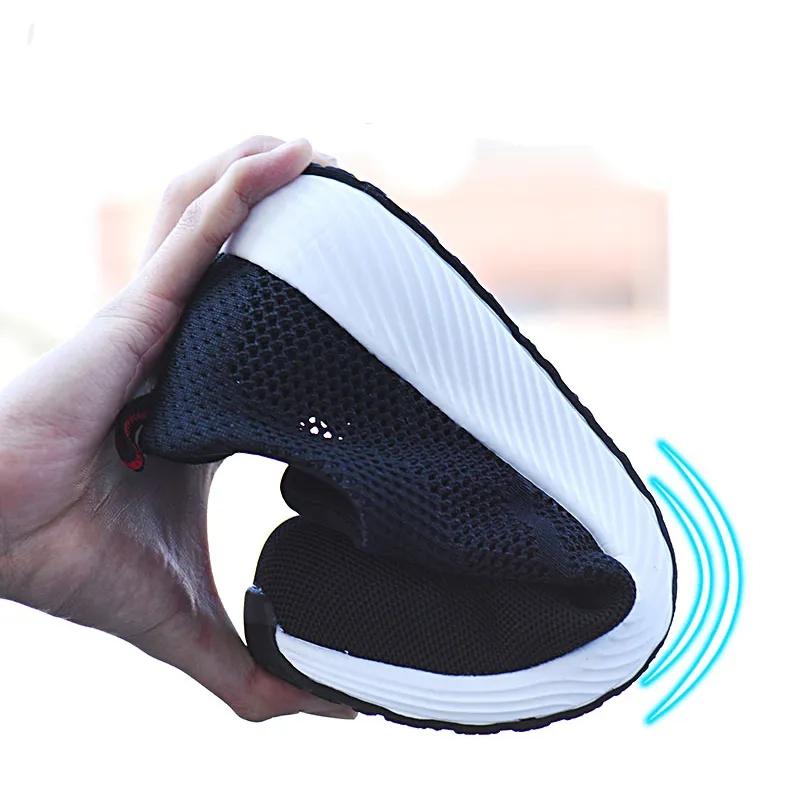 Fashion Summer Work Safety Shoes Men Breathable Steel Toe Work Shoes Women Man Sneakers Slip-on Indestructible Boots Puncture-Proof