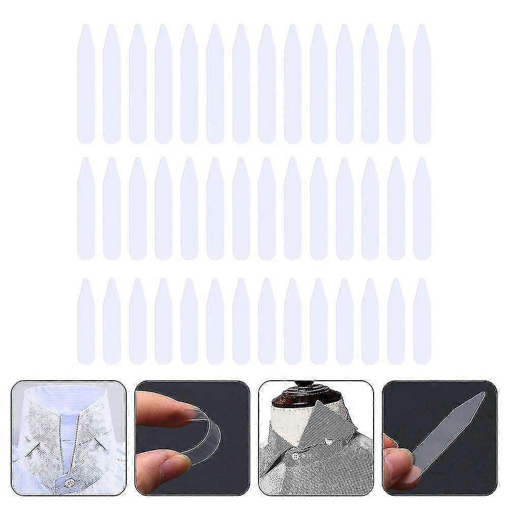 300 Pcs Men's Shirt Pla- Stic Collar Collar Stays Shirt Collar Collar Stiffeners