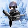 Car Interior Dashboard Decoration Ornament Scent Enhancer, Cute Pilot Model With Active Propeller Vent Mounted Freshener