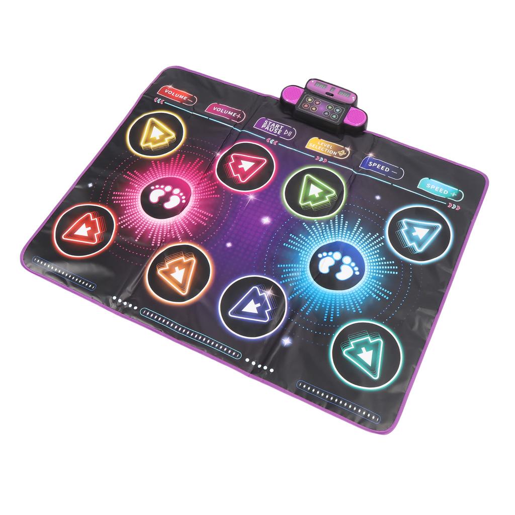 Electronic Dance Mat Built In Music Dual Player Interactive Dance Game Pad for Home Use