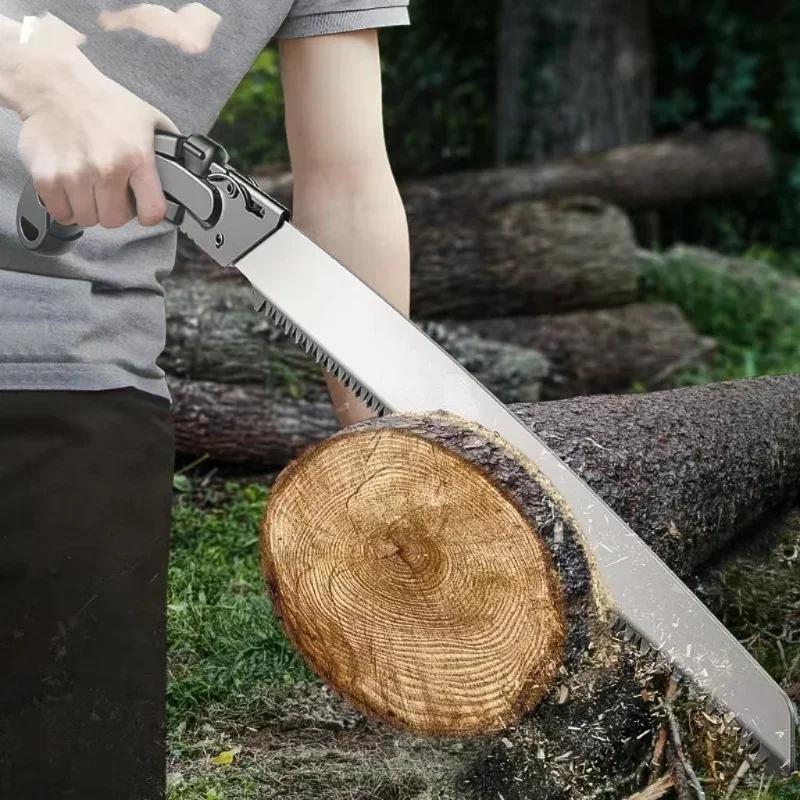 Outdoor Garden Multifunctional Portable Hand Saw Three-sided Tooth High Temperature Quenching Pruning Fruit Tree Waist Saw