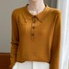 Navava Men Basic Long Sleeve Collar KniT T shirT Nk2336