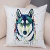 Style Cute Watercolor Pet Dog Pillow Case Decor Cartoon Animal Pillowcase Soft Plush Cushion Cover for Car Sofa Home xcm