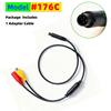 4 Pin To RCA Female Adapter Cable Harness Cord for Car Reverse Backup Camera, Transmits Video Signal and Power Supply