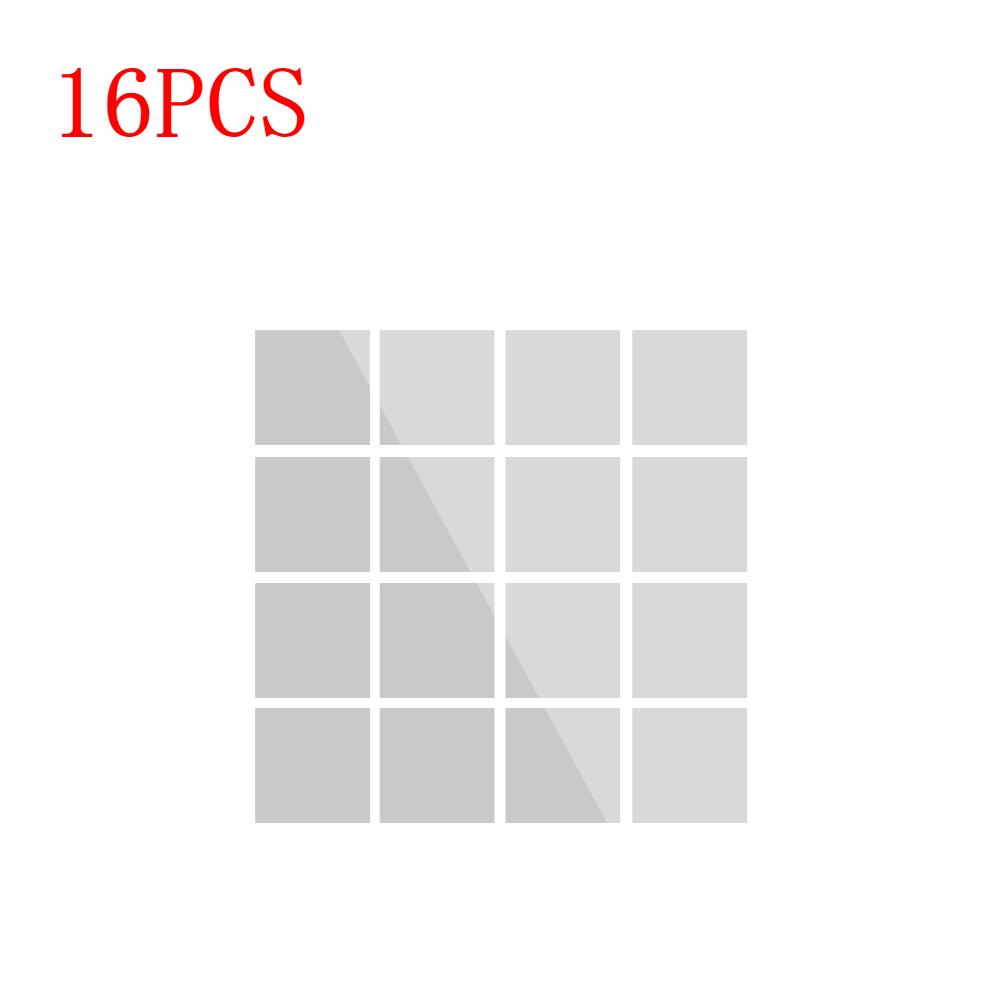 

16/32/48 шт. наклейки на зеркало самоклеящиеся плитки подвижные удобные стеклянные наклейки на зеркало искусство домашний декор ванной комнаты