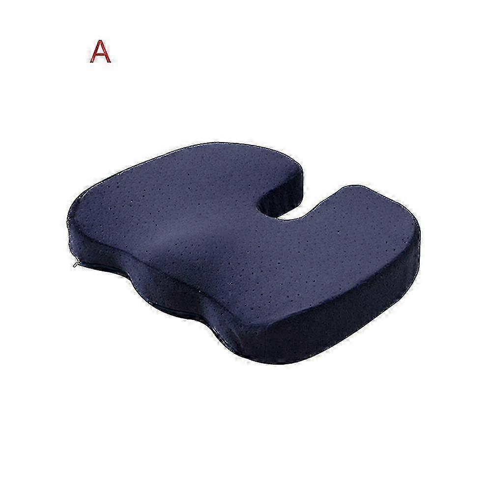 Memory Foam Gel Seat Cushion Non-Slip Back Pain Sciatica Relief Chair Cushions For Home Office Car A