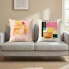 Whiskey Sour Cocktail Cushion Cover Multi-Scene Pillow Cover for Home & Car - Reversible, Soft & Durable for Daily Use