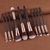 15pcs/set Face Bronzer Makeup Brushes Kit Make Up Tool Liner Brow Brush Portable Eyebrow Brush  Lady