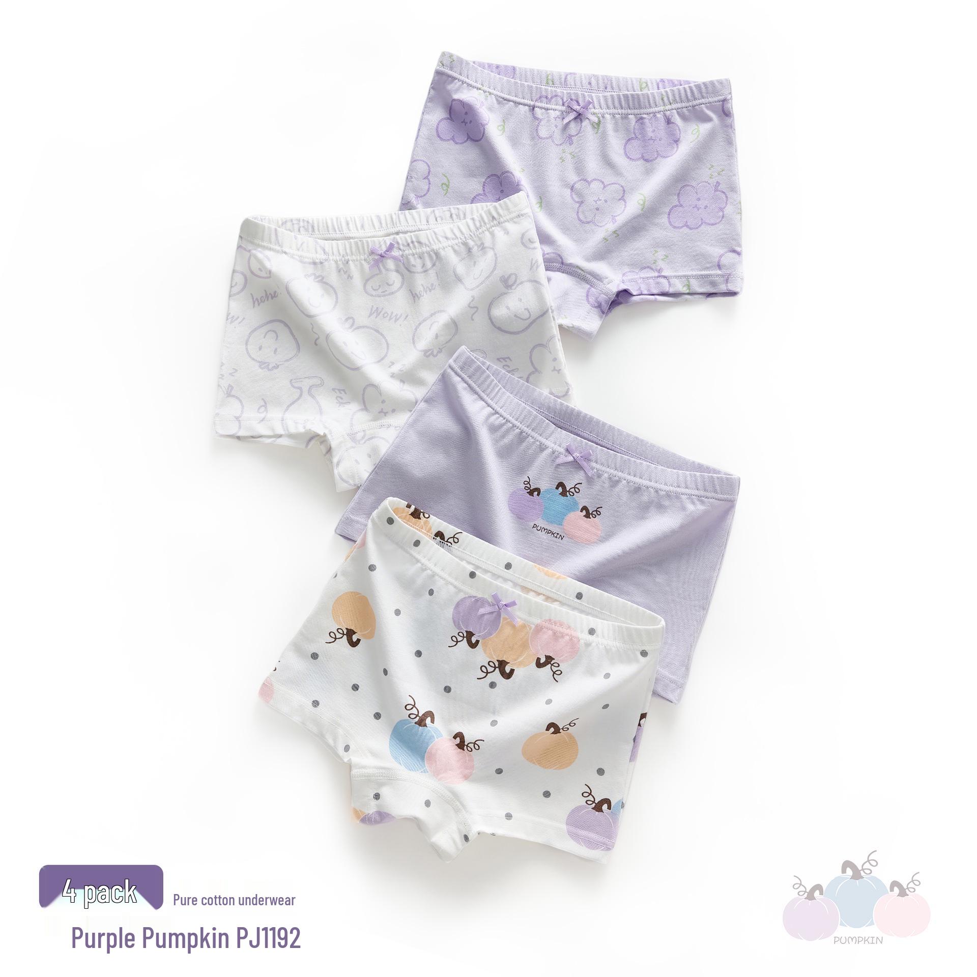 

Children s All-Cotton Girls Boxer Briefs - No-Wedgie Design for Baby and Elementary School Girls 160cm [80-95 lbs]