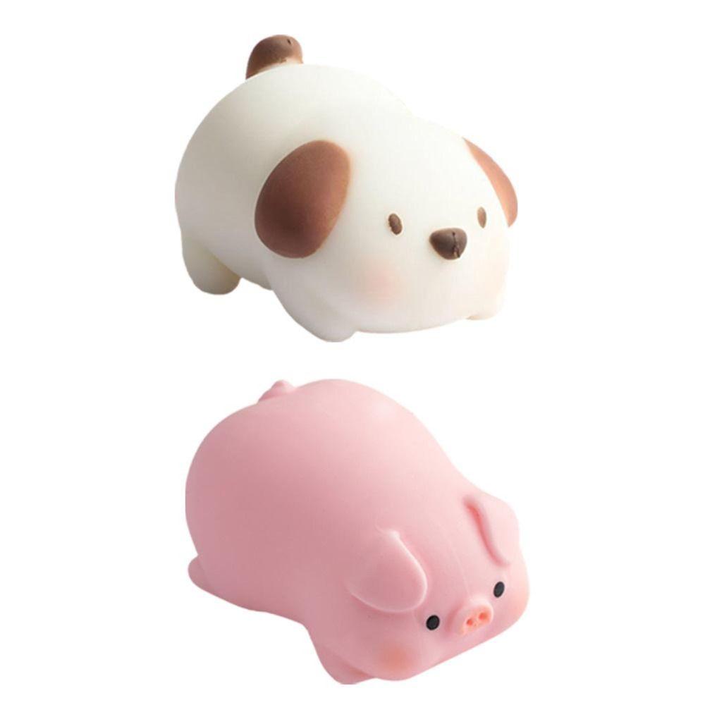 Comfortable Touch Squeeze Pig Dog Toy Flexible Material Stress Vent Toys  Kids Gift