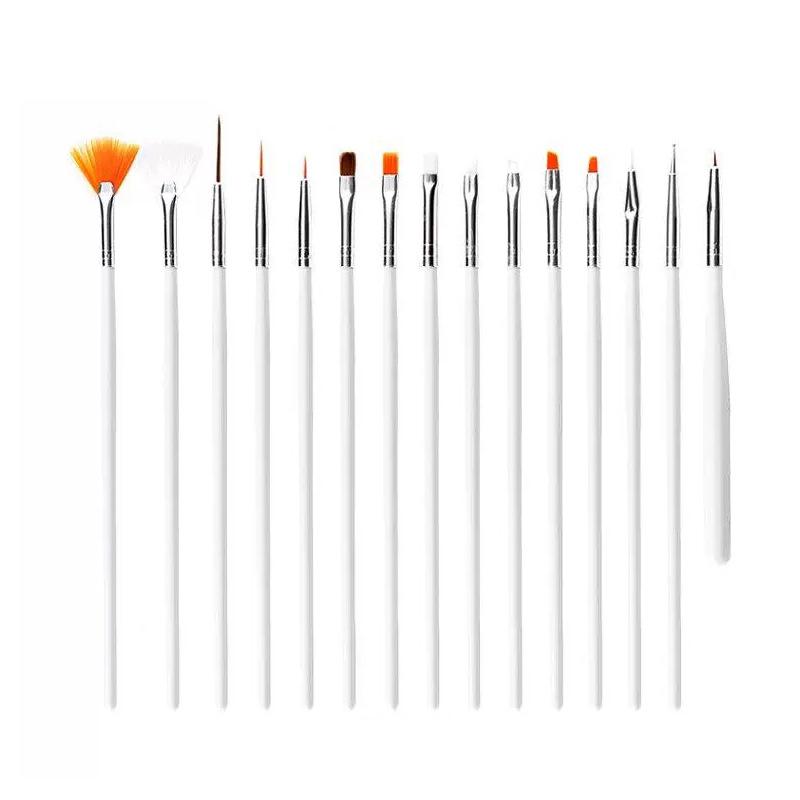 

15 шт./набор Профессиональный набор для рисования Акриловые Масляные Акварельные Художественные Кисти для Рисования