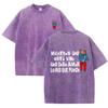 2026 Spanish Quote Cool Frog With Camera Graphic Vintage Washed T Shirt Latin Music Lover Casual Oversized Short Sleeve Streetwe