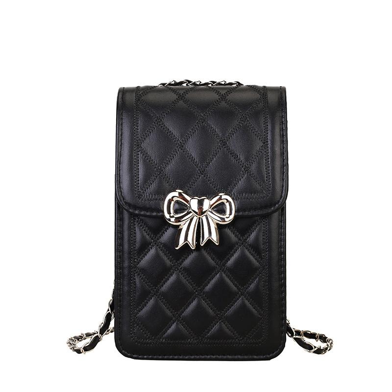 Niche Design Foreign Style Women's Diamond Chain Mobile Phone Bag 2025 New Summer Versatile Shoulder Bag Messenger Bag
