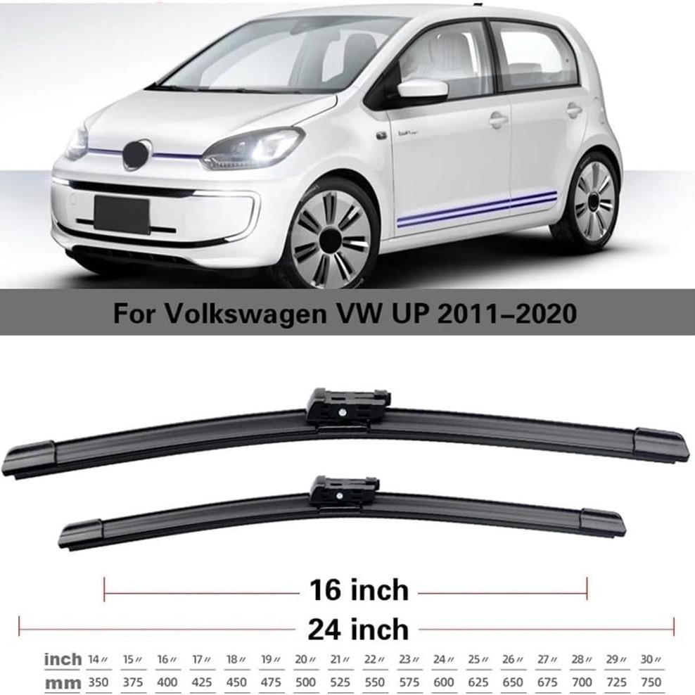 Wiper Blades for Volkswagen VW UP 2011-2020 24 + 16