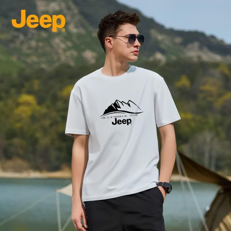 JEEP Men's Cooling Breathable Short Sleeve T-Shirt