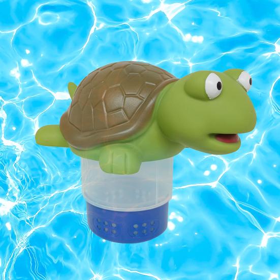 Kreslená želva Plavecký dávkovač chlóru Zvířátko Plovoucí Bazén Dávkovač chlóru Tablety Držák bromu Velké Malé bazény Vířivka Dekorace