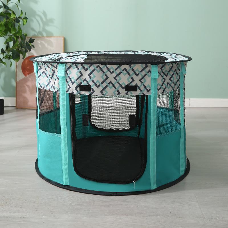 Custom Foldable Waterproof Cat Birthing Room Fabric Cage зелёный