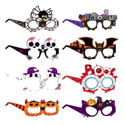 Halloween Costumes Halloween Paper Eyeglasses Witch Bat Pumpkin Glasses Frames Funny Halloween Party Eyeglasses Gifts