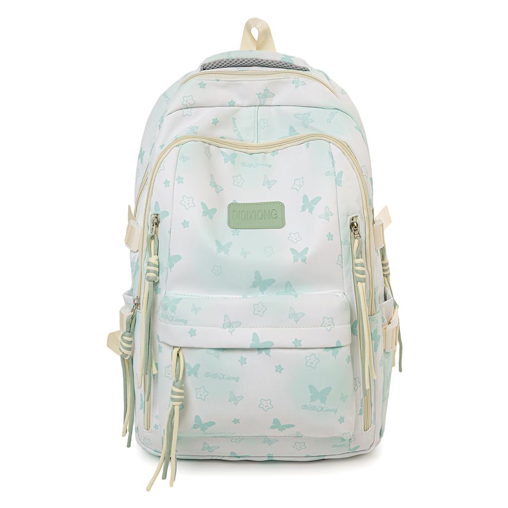Schoolbag Japanese ins new high-value fresh and sweet butterfly star backpack junior high school students lightweight versatile backpack