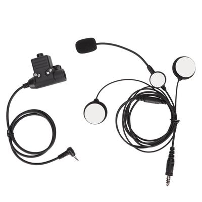 7,1 mm Motorrad-Headset Geräuschreduzierung Stereo-Sound Bilaterales Helm-Headset mit U94 PTT für