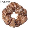 5pcs/lot Hair Holder Headwear Cute Sweet Accessories Elastic Scrunchies Grandes Ties Print Ditsy Floral Women Girls Scrunchy