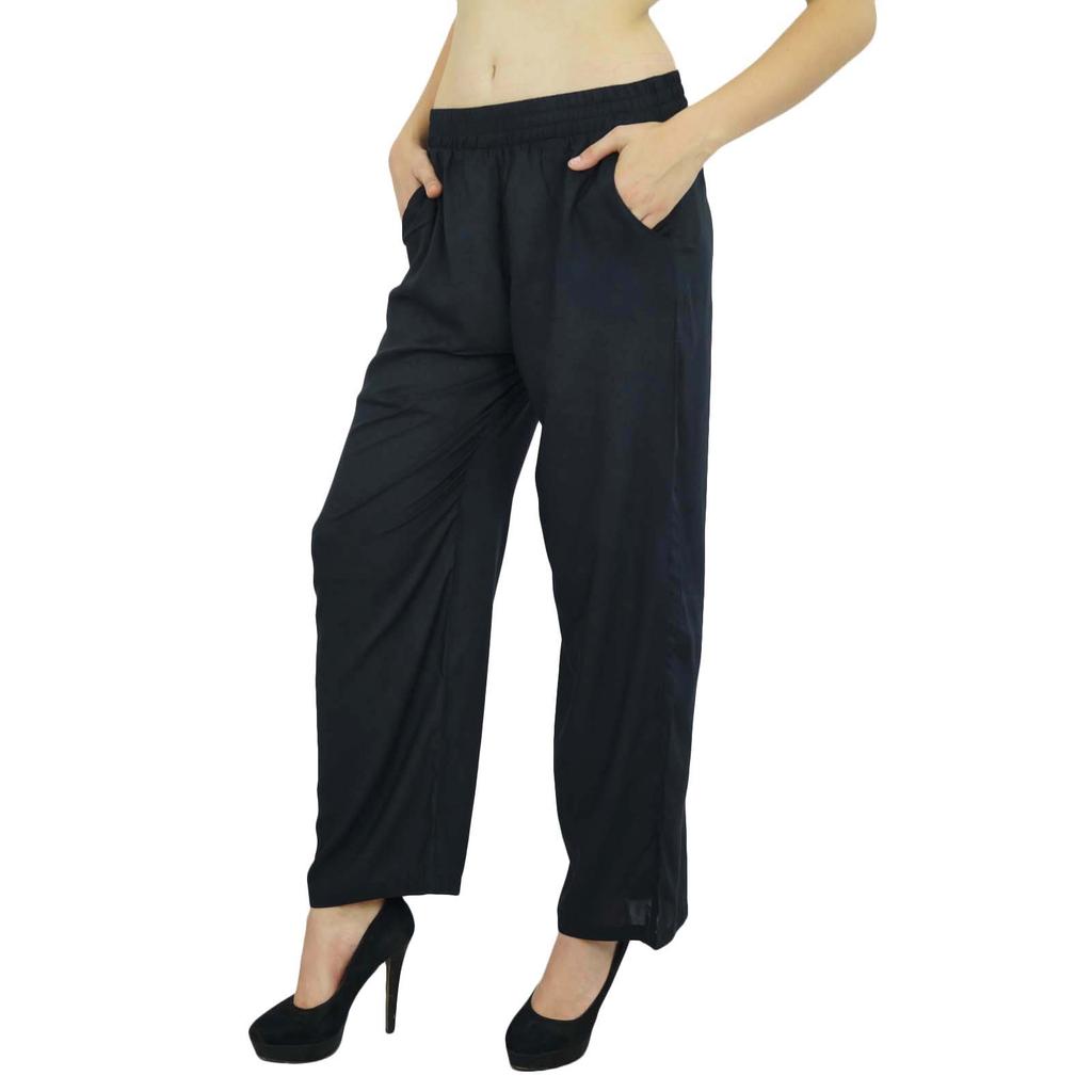 Bimba Women Long Pajama With Pockets Modal Cotton Night Pyjama Sleepwear