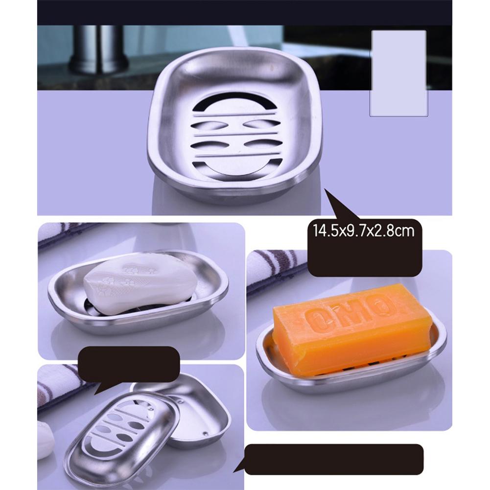 Zásobník na mýdlo z nerezové oceli s dvojitou vrstvou, vyjímatelný, suchý zásobník na mýdlo do sprchy, koupelna