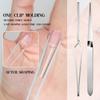 Professional Steel Nail Art Shaping Tweezers Clamp Nail Clip For Precise Manicure Control Comfortable Ergonomic Grip
