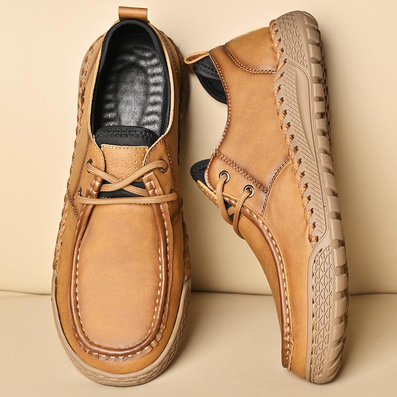 38-46 Men's Plus Size Fashionable Outdoor Casual Shoes Leather Shoes Business Casual Shoes Hiking Shoes
