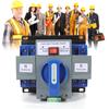 63A 2P Dual Power Automatic Transfer Switch for Generator Solar System ATS Changeover Switch AC 230V 60Hz