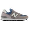 New Balance 574 Grey Navy White Leather Sneakers ML574OW2