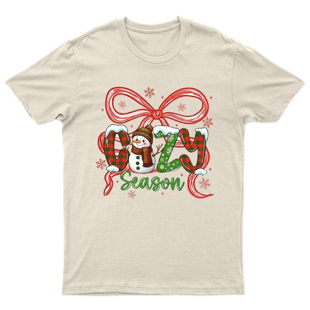 SnowUnisex Cozy Season Christmas TShirt Unisex Gift Retro Funny Unisexs Vintage