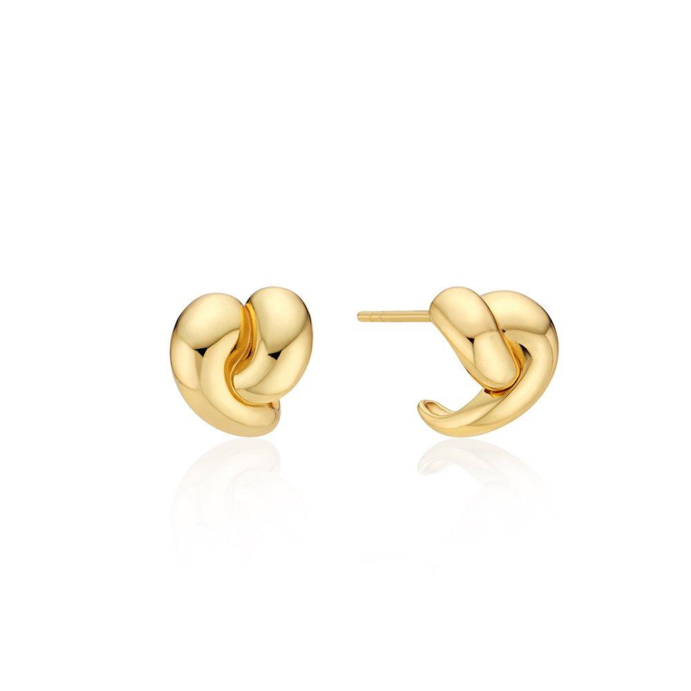 Etreve Silver (Y) Tail Duet Love Earrings Hl2E4B207Y9Xxx