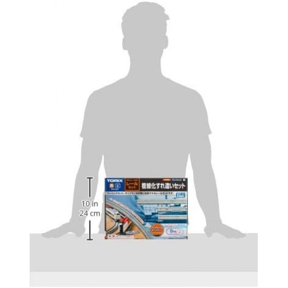 Tomytec Tomix N Gauge Rail Set Double Track crossiNg Set D patterN 91028 moDel traiN Rail Set