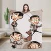 Mr Beans Warme Weiche Decken Reise Plüsch Überwurf Flauschige Außen Flannel Bettdecke Sofa Bettbezug