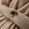 Women Lapel Pin Men Suit Pin, Feather Apricot Leaf Design Brooch Scarf Fixing Zinc Alloy for Shirt Collar Coat Cardigan