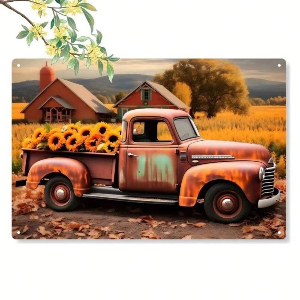 Retro Metal Tin Sign 20x30cm for Home Living Room Balcony Wall Decor