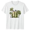 Watercolor Chateau Castle Architecture Mens T-Shirt Womens Graphic Unisex Top Unisex T-Shirt