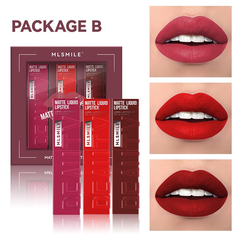 Exclusive Matte Mist Liquid Lipstick Set: Non-stick, Long-lasting Velvet Lip Tint 18ml