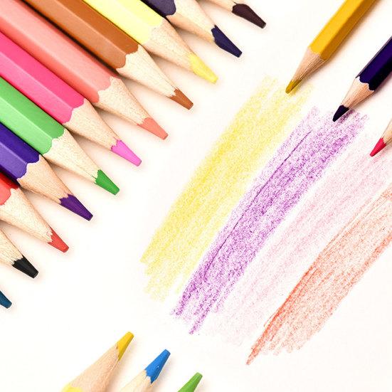 12/24/36/48-Color Cartoon Barrel Colored Pencils Set Lead-free Drawing Pencils for Kids Students Smooth Coloring Portable Art Supplies for School